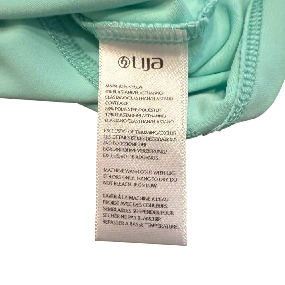 Lija Women’s mint green racer back tank, Size L - Picture 4 of 5